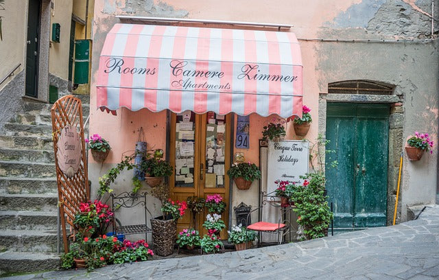 italy, cinque terre, store front