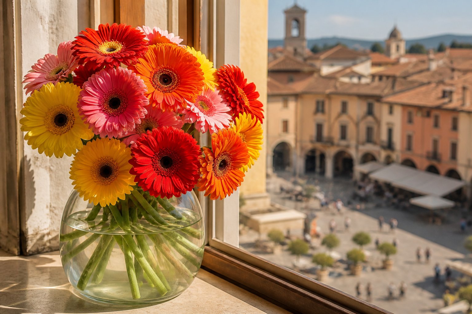 Send Gerbera daisies in Italy