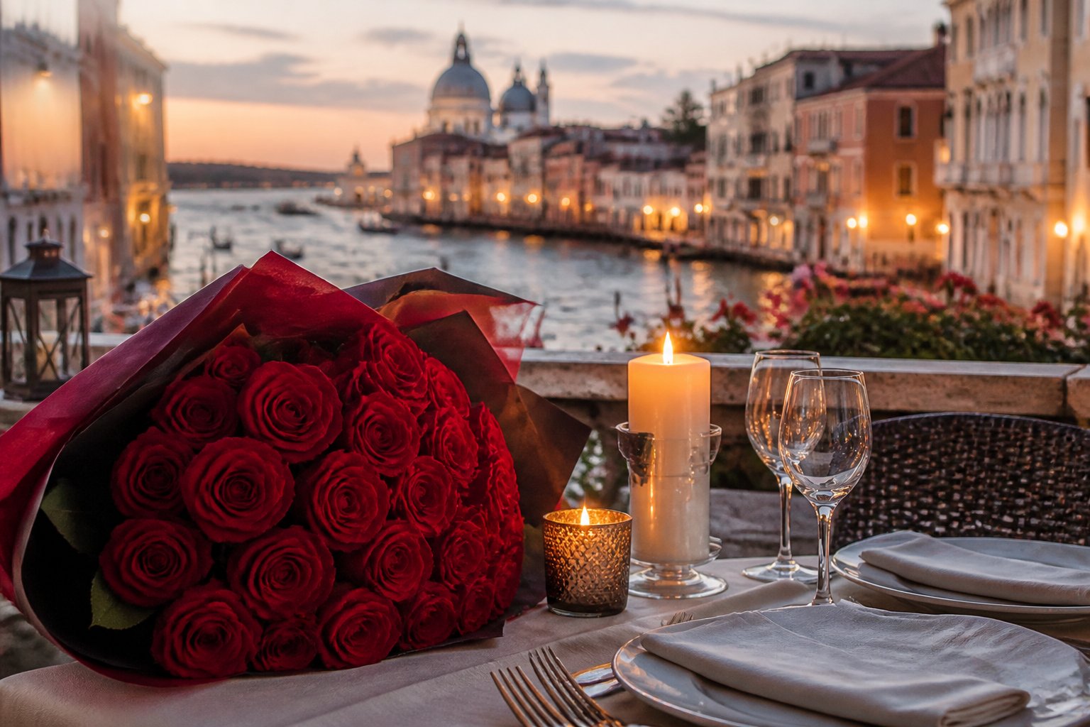 Send Red Roses In Italy