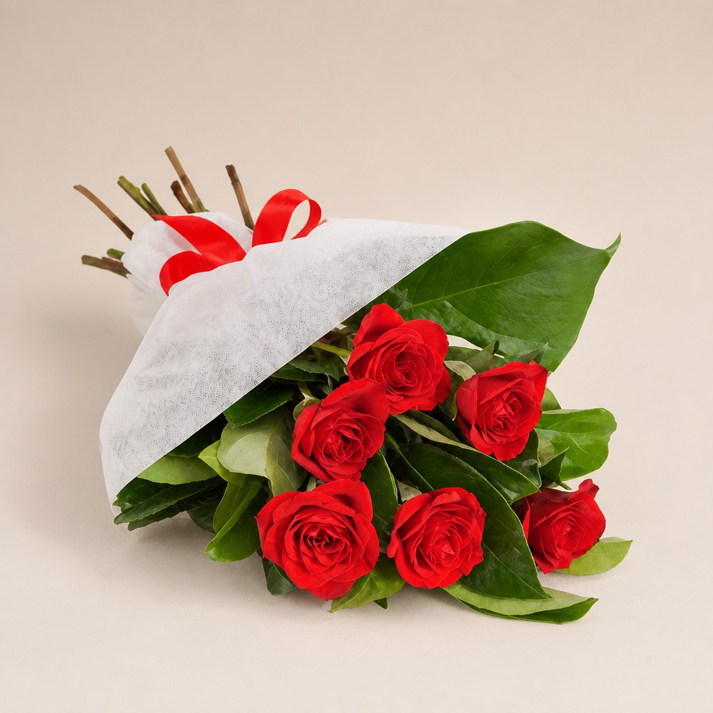 Six Red Roses
