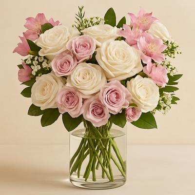 Pink Stained Glass Roses